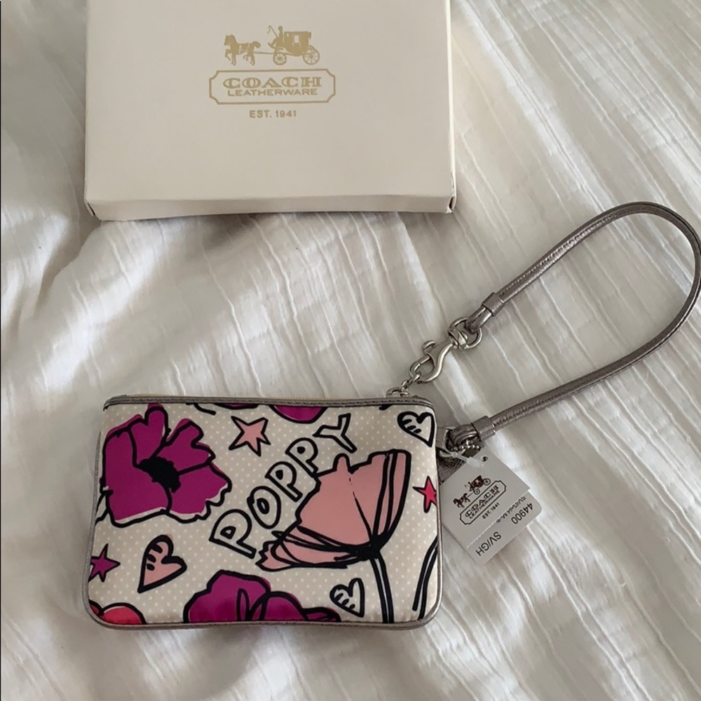 Coach Poppy Wristlet